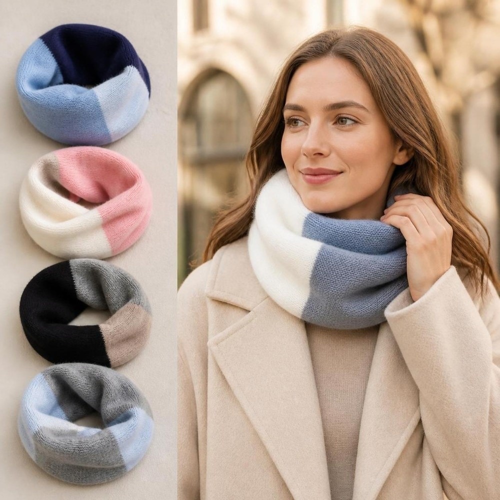 وشاح إنفينيتي ناعم متعدد الألو - مراجعة Infinity Scarf Knit وسعره